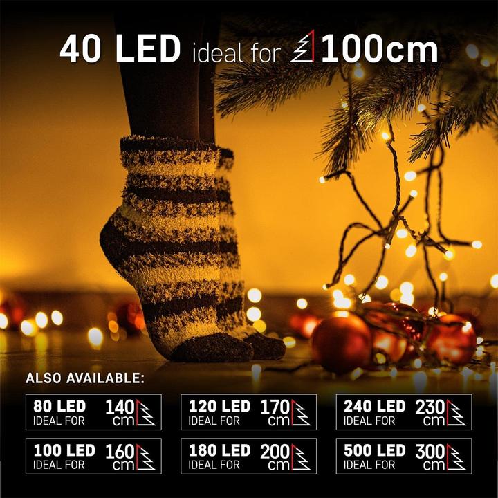 Produktbild Emos LED-Lichterkette mit Timer-Funktion, 40 LEDs (4 m)