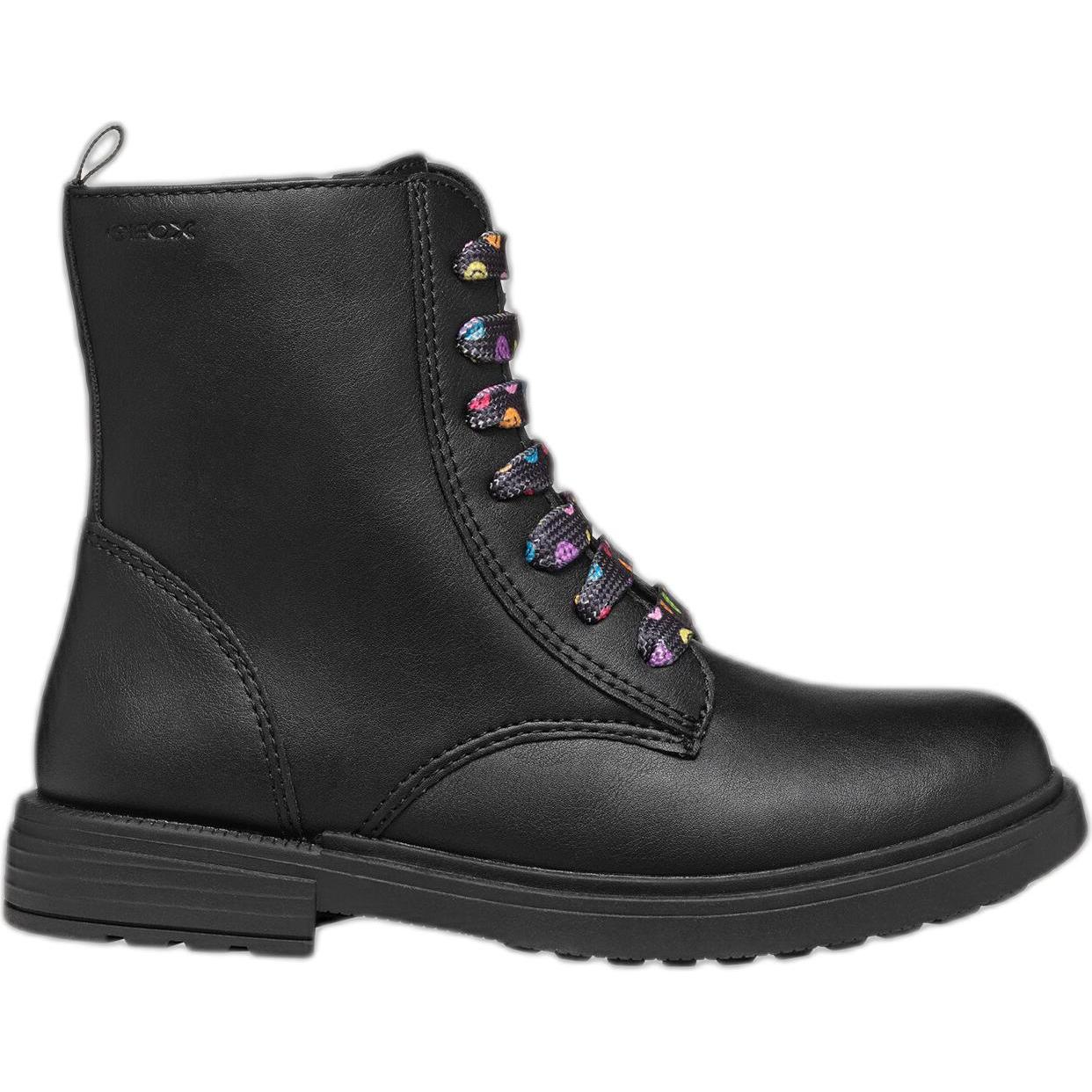 Geox, Damen, Boots + Stiefel, damen stiefeletten eclair, Schwarz, (38)