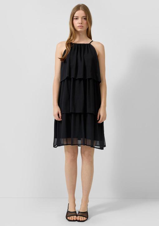 Produktbild s.Oliver Knielanges Chiffonkleid mit Volants (40)