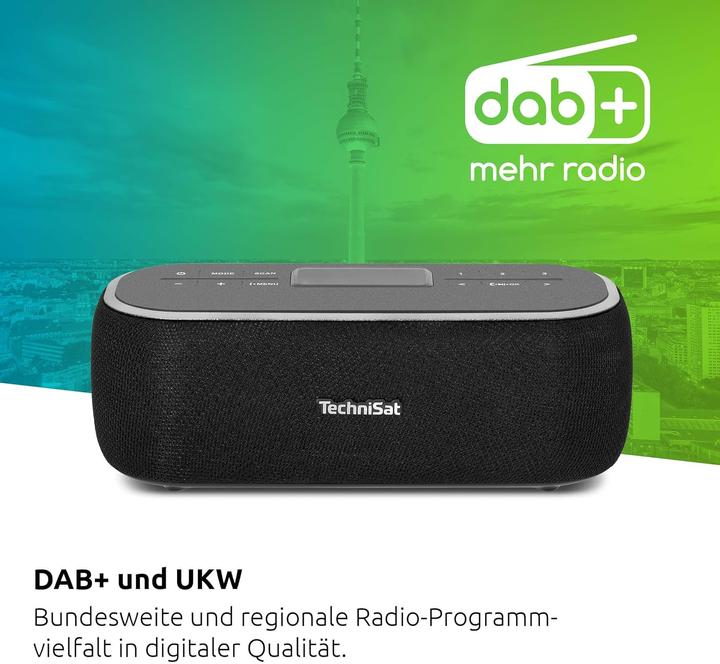 Produktbild TechniSat VIOLA BT 1 - Tragbarer Bluetooth-Lautsprecher mit DAB+ (DAB+)