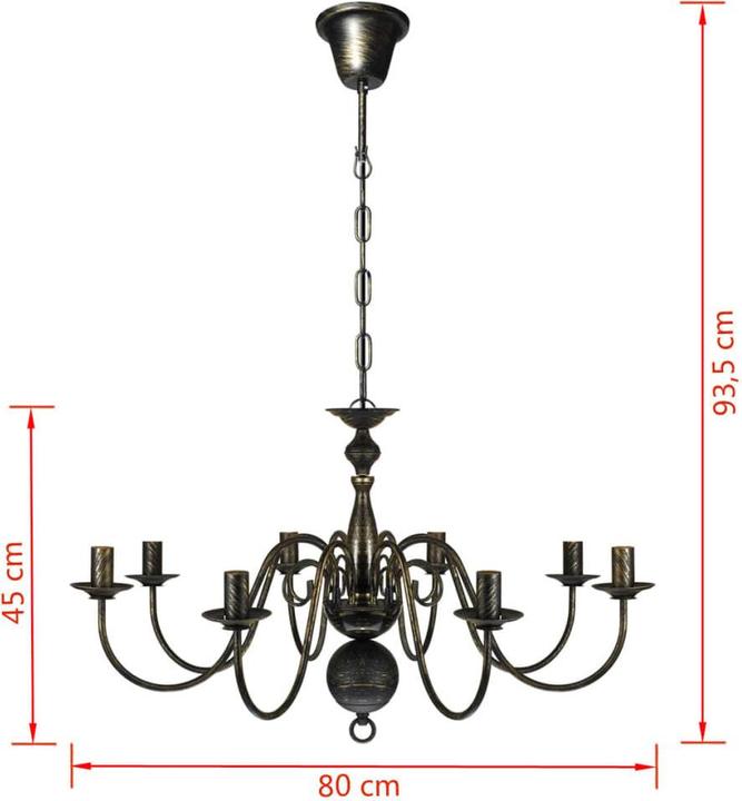 Produktbild vidaXL Deckenleuchte (E14)