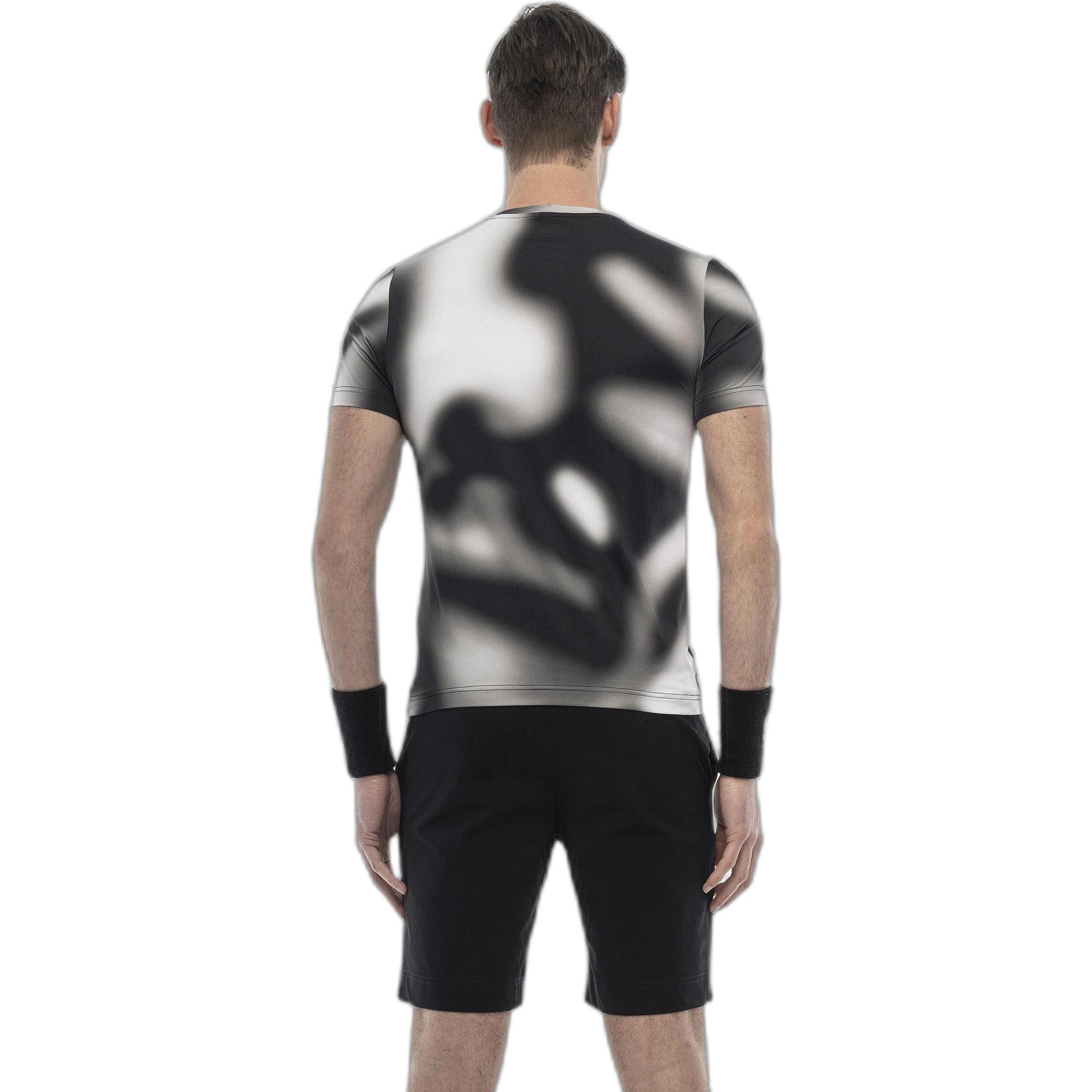 Hydrogen, Herren, Sportshirt, psychedelic tech t-shirt (XL), Grau, XL