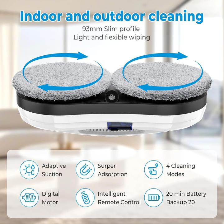 Image du produit EagerMinds Fensterputzroboter mit Automatischer Wassersprühfunktion