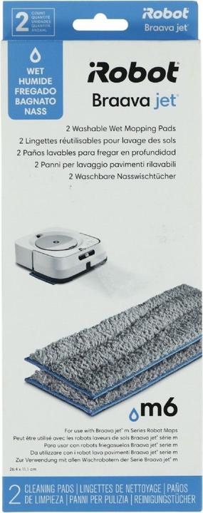 Actual product image iRobot Braava jet replacement pad wet 2 pack (washable) series m