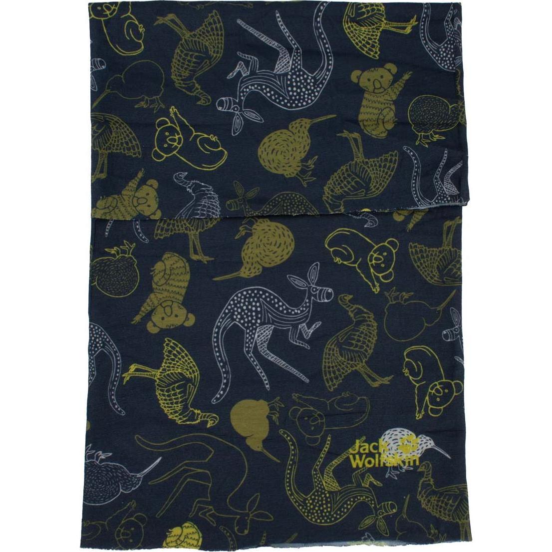Jack Wolfskin, Herren, Schal, Print Headgear Schlauch Schal Kinder Funktionstuch, Blau