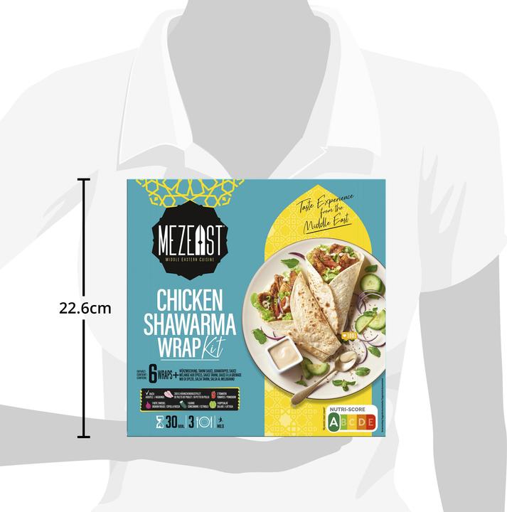 Produktbild Mezeast Chicken Shawarma Wrap Kit (370 g)