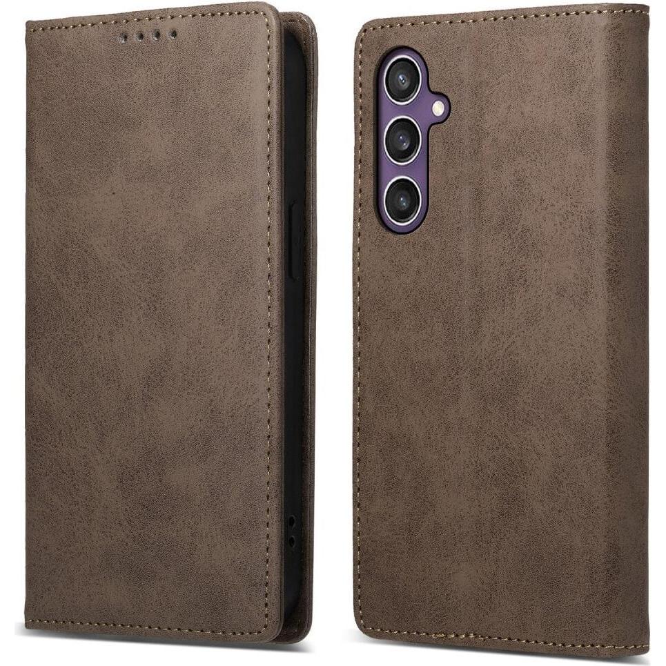 Cover-Discount Hülle mit RFID Blocker rot (Samsung Galaxy S24), Smartphone Hülle, Rot