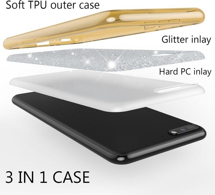 Image du produit Nalia Étui à paillettes (Huawei Y6 (2018))