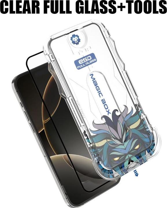 Actual product image Lito Armoured glass incl. installation tool (1 pcs., Apple iPhone 16 Pro)