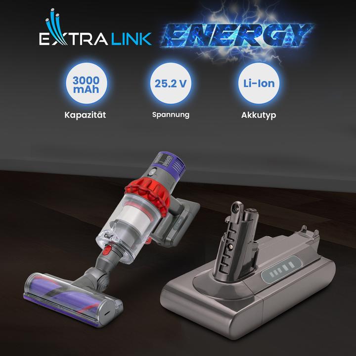 Image du produit Extralink Batterie rechargeable pour aspirateur Dyson V10 25.2V 3000mAh