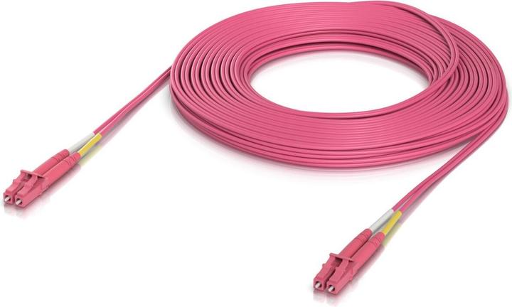 Actual product image Ubiquiti OM4 Duplex LC UPC Fiber Patch Cable 15M (15 m)