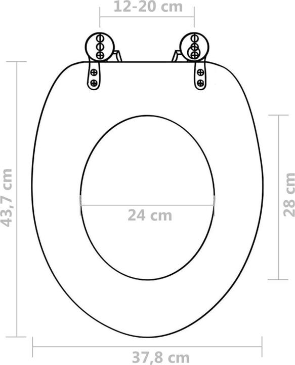 Actual product image vidaXL WC- Sitz