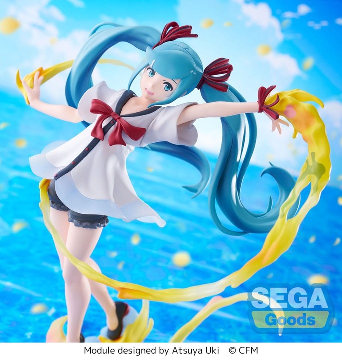 Actual product image Sega Goods Hatsune Miku: Project DIVA MEGA 39's Figurizm Luminasta PVC Statue Hatsune Miku Shiny T.R. 22 cm
