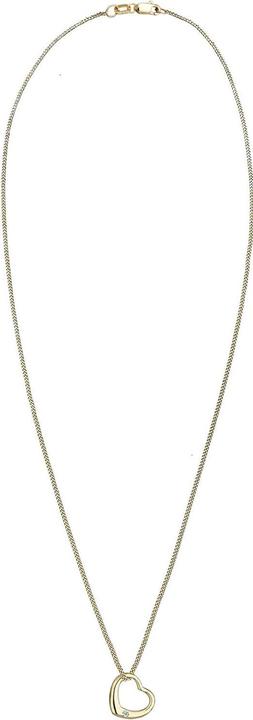 Produktbild Elli Diamore Womens necklace heart 375 yellow gold diamond white 003 ct round cut 45 cm 010644151545 (Gelbgold)