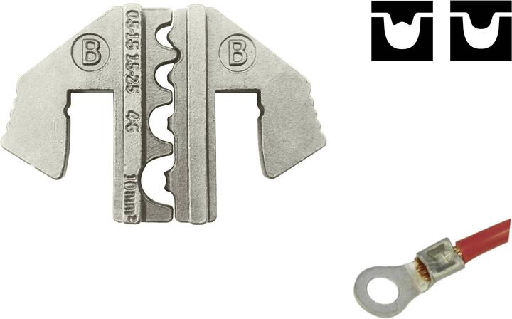 Image du produit Toolcraft Cosses non isolées Plage de sertissage : 1,5 à 10 mm². (51 mm)