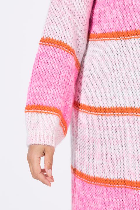 Actual product image Angel of Style Strickjacke, lang, Neonstreifen, offene Form (50, 52)