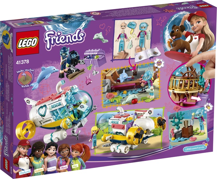 Image du produit LEGO Un bateau de sauvetage pour les dauphins (41378, LEGO Friends)
