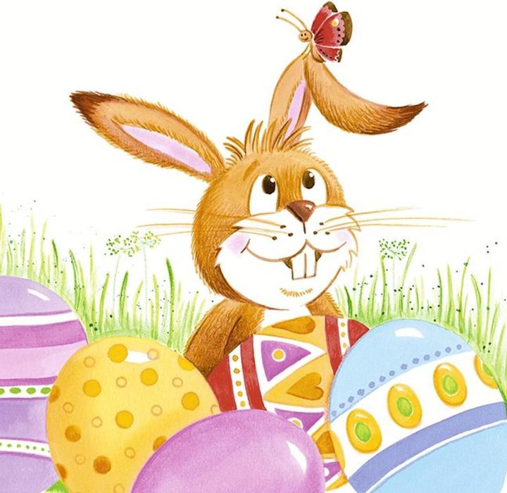 Produktbild Idena Servietten 33x33cm Ostern Motive FSC-Mix (20 x, 33 x 33 cm)