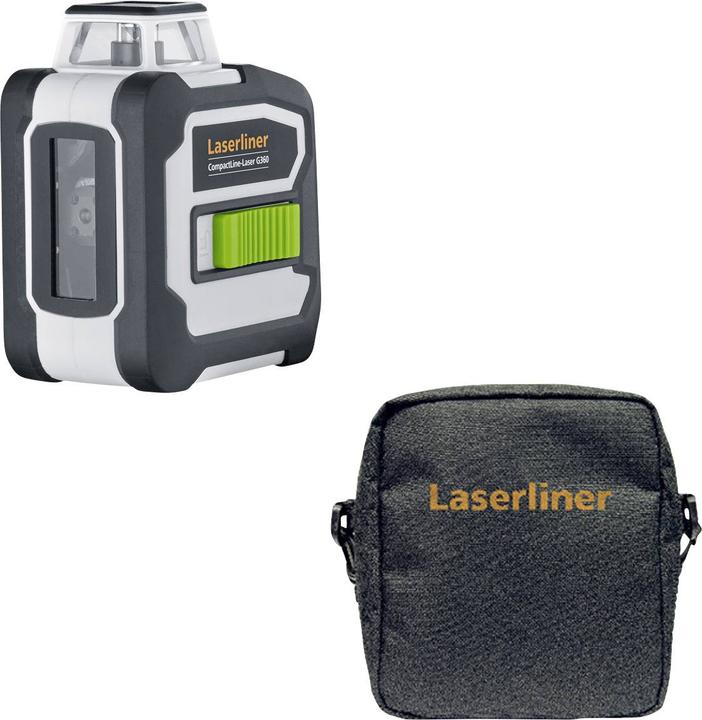 Laserliner CompactLine-Laser G360 cross line laser incl. bag Range (max