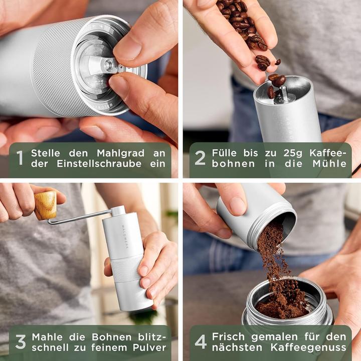 Produktbild Manuelle Espressomühle mit Edelstahlmahlwerk