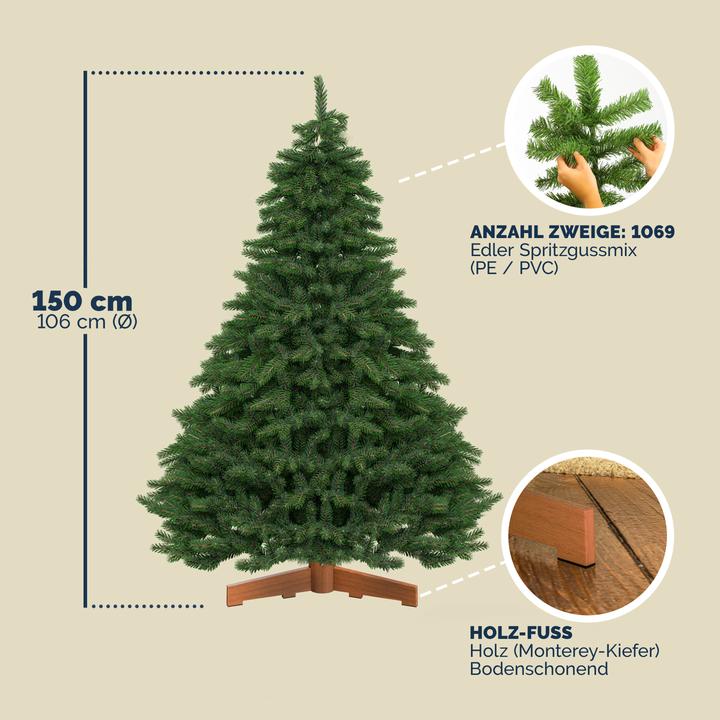 Produktbild Casaria Weihnachtsbaum Premium (150 cm)