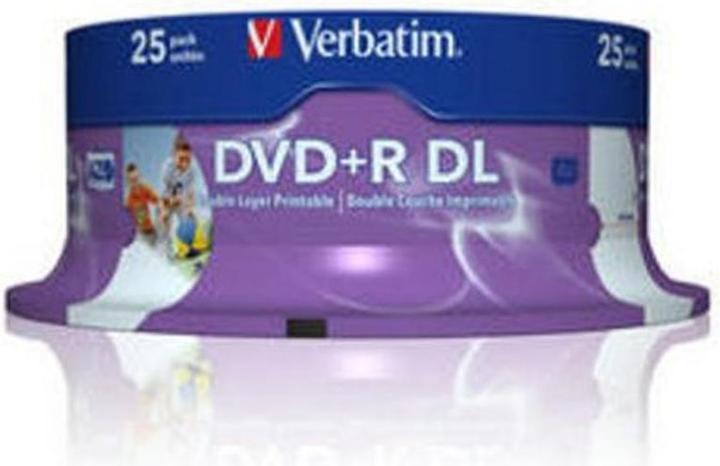 Produktbild Verbatim DVD+R, Double Layer, 8x, 8.5GB, 25er Spindel (25 x)