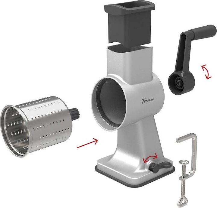 Image du produit Tromco Râpe à tambour avec tambour 2, 3, 4