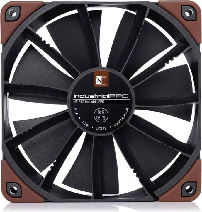 Produktbild Noctua NF-F12 indu.3000 IP67 120x120x25 NF-F12 industrialPPC-24V-3000 SP IP67PWM (120 mm, 1x)