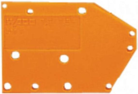 Actual product image Wago End plate Orange 742-600 Content: 300 pcs.