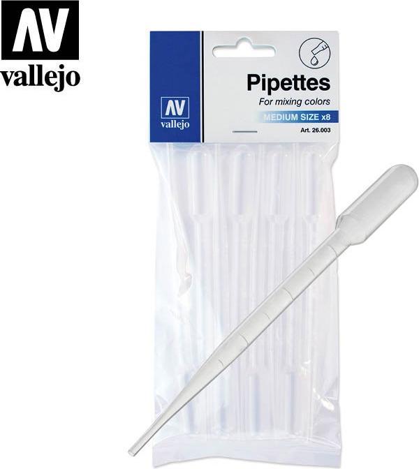 Actual product image Vallejo Pipettes Medium Size 8x3ml. (26003)