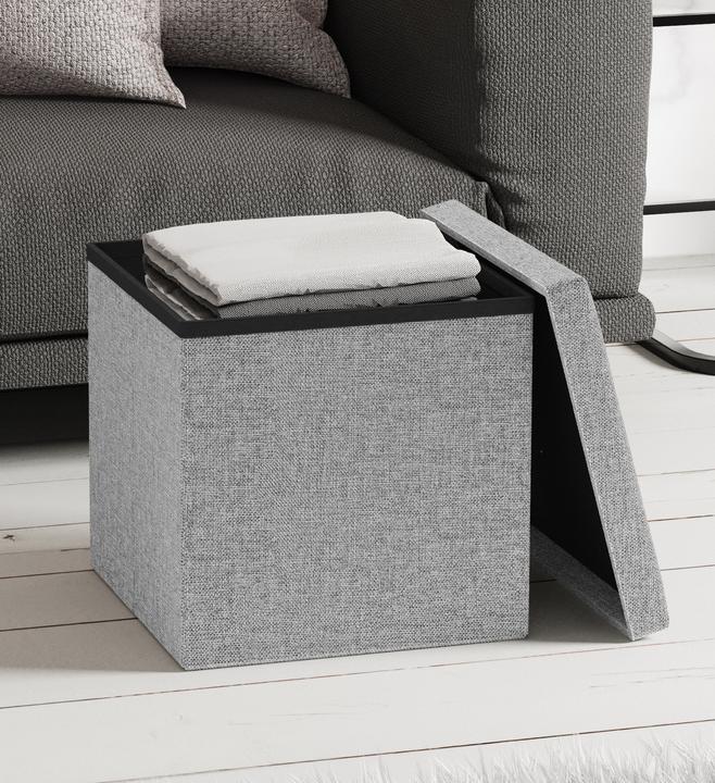Produktbild VCM Stoff Sitztruhe Sitzbank Hocker Boxas (38 cm)