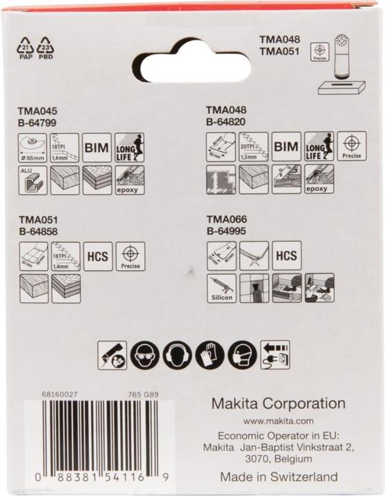 Image du produit Makita Maki Kit de plancher 2 4pcs B-67505