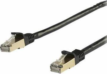 Actual product image StarTech Patch Cable Cat6a 2m Black (STP, CAT6a, 2 m)