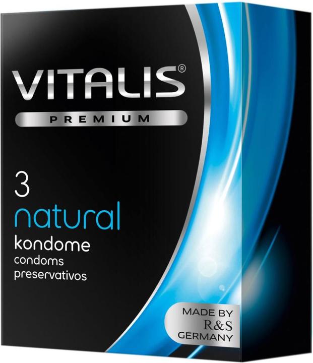 Immagine prodotto Vitalis Preservativi PREMIUM "Natural" 3 per un sesso sicuro in ogni posizione (3 pz.)