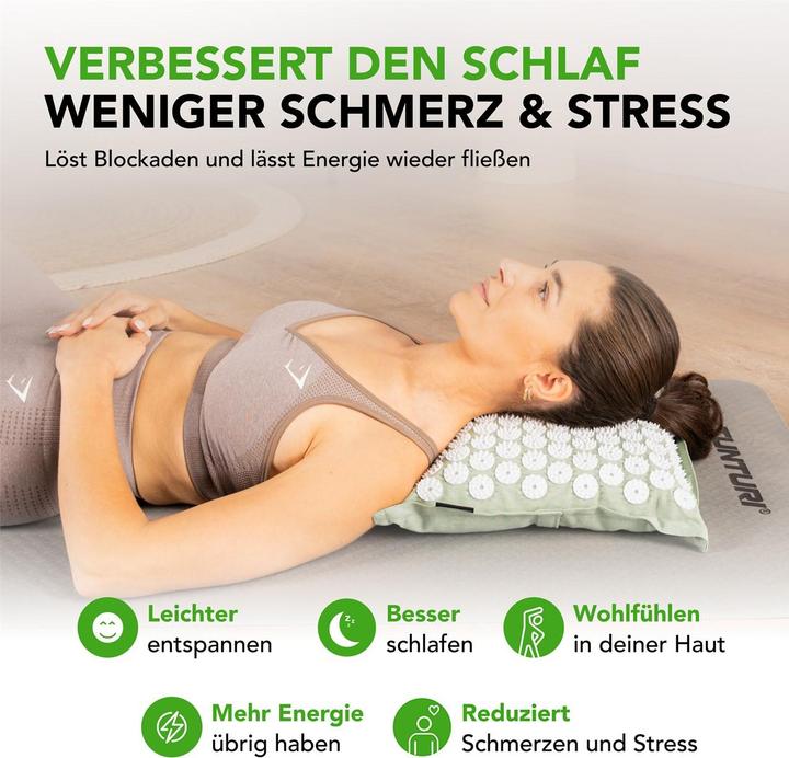 Immagine prodotto Tunturi Akupressurmatte Pro mit Kissen, div.Farben (20 mm)