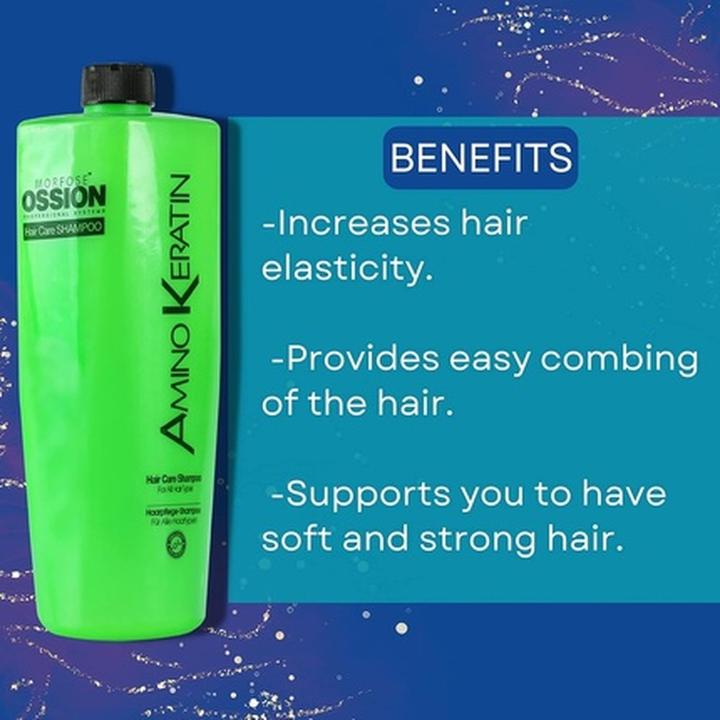 Produktbild Morfose Ossion Amino Keratin Shampoo 800ml (Flüssiges Shampoo, 800 ml)