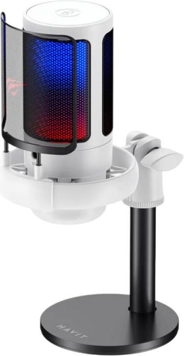 Actual product image Havit Cardioid Microphone GK50, RGB, USB-C, 1.8m, Black