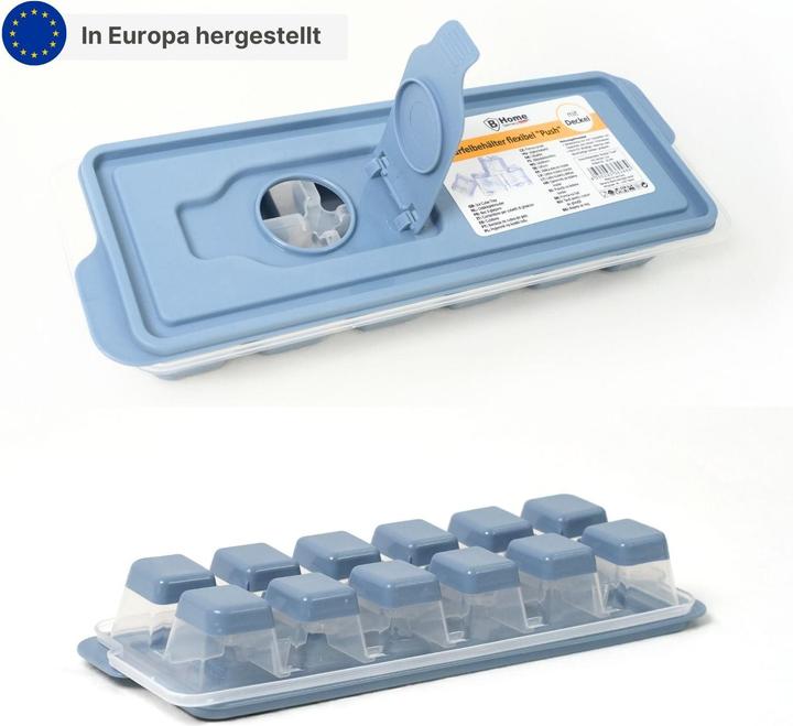 Produktbild B-Home Eiswürfelbehälter mit Deckel und Eingiesshilfe Eiswürfelform