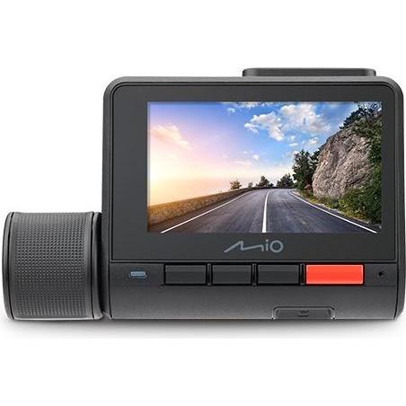 Mio MiVue 955W Dual car dash camera (Eingebautes Display, Eingebautes Mikrofon, GPS-Empfänger, WLAN, 4K), Dashcam, Schwa...