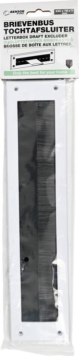 Produktbild Benson Home Weisser Briefkasten mit Zugluftstopper