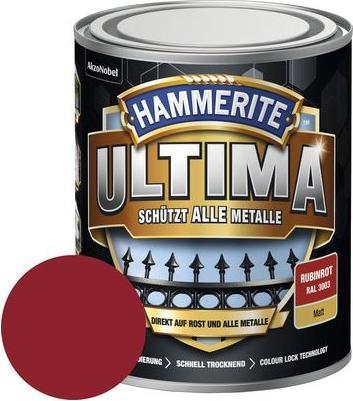 Image du produit Hammerite Metall-Schutzlack ULTIMA matt (750 ml, Rouge rubis RAL 3003)