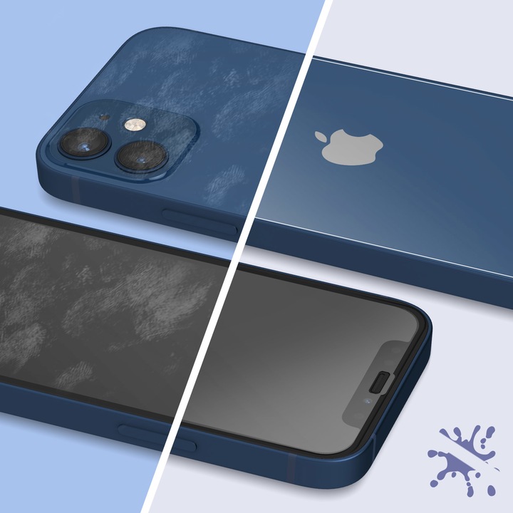 Actual product image Bigben Connected Glass screen protector (1 Piece, Apple iPhone 12 mini)