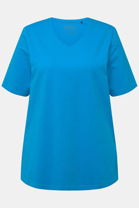 Actual product image Ulla Popken Essential V-Neck Stretch Tee (60)