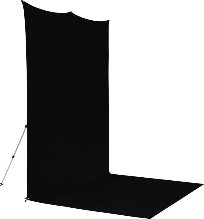Produktbild Westcott X-Drop Pro - Rich Black Sweep (8' x 13') Wrinkle-Resistant Backdrop Kit, 2.4 x 4m (240 cm, 1300 cm)