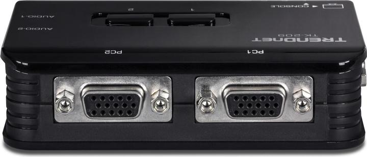Actual product image Trendnet TK-209K 2-way USB KVM switch kit with audio