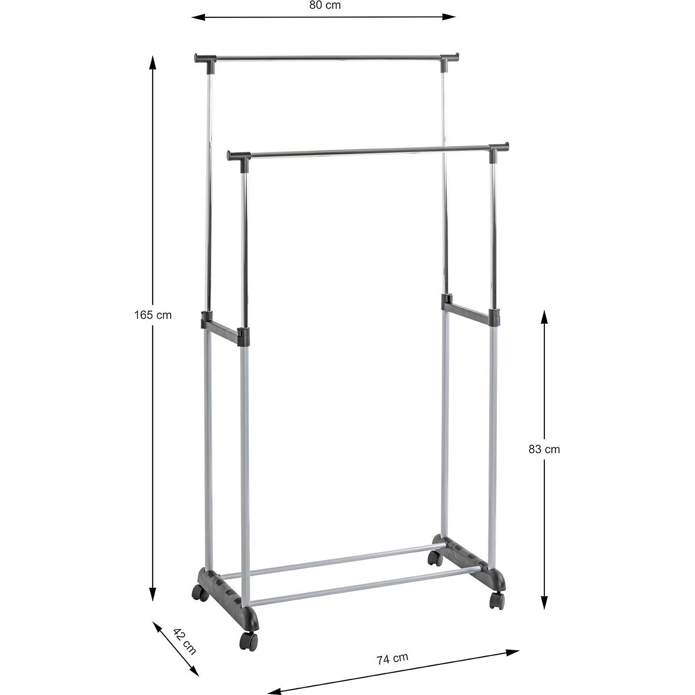 Thumbnail - HAKU Möbel, Kleiderständer + Kleiderstange, Rollgarderobe