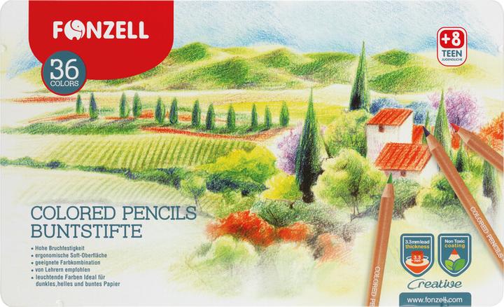 Produktbild Fonzell Farbstifte Creative in Metallschachtel (36x)