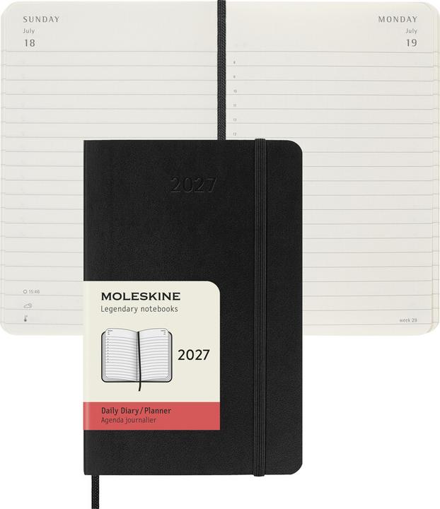 Produktbild Moleskine Taschenagenda Daily (1 Tag / 1 Seite)