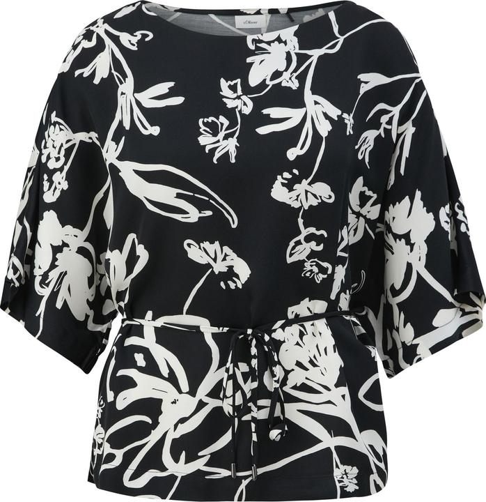 Immagine prodotto s.Oliver Bluse Bluse mit Stoffbindegürtel (M)