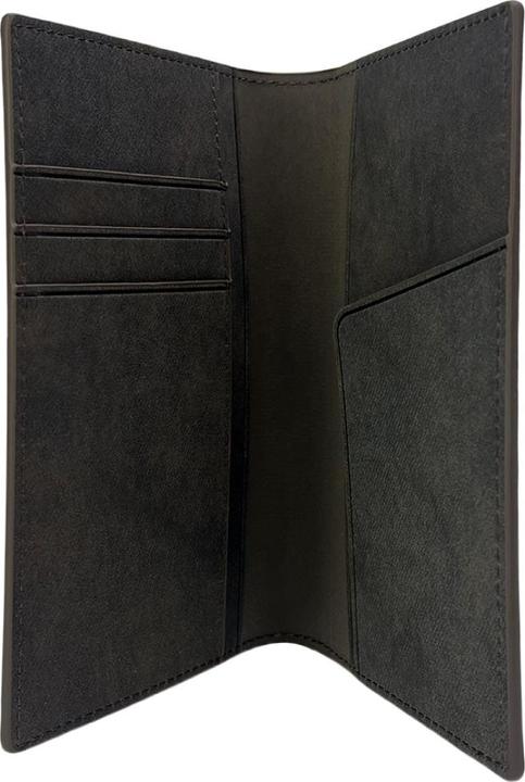 Actual product image Nimmy Passport case wallet Raptor Wolf brown